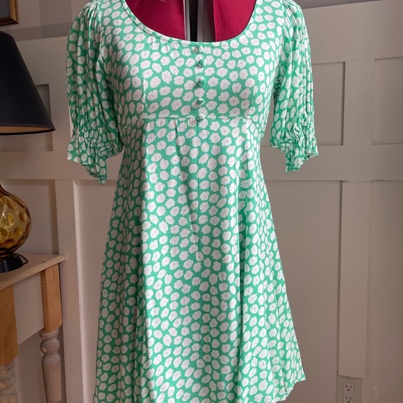 Faithfull the Brand Green and White Dress Size XS - Picture 2 of 8